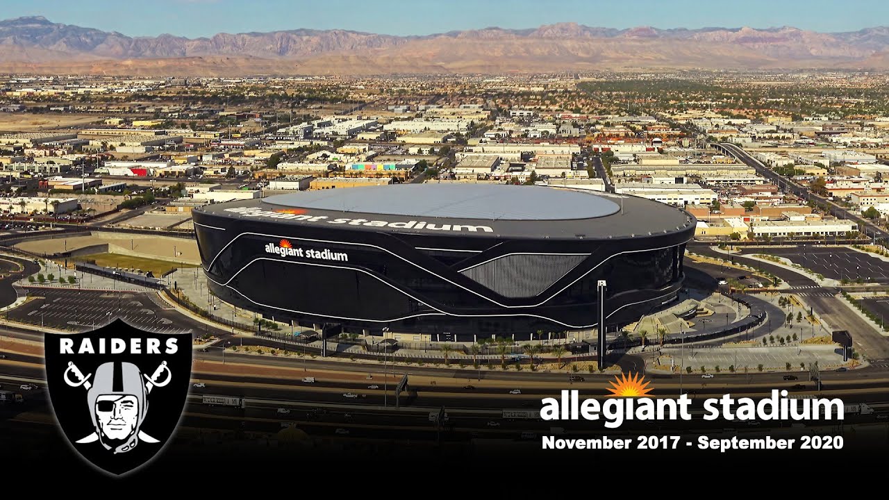 Raiders Allegiant Stadium - Must-see 4k Time-lapse Movie