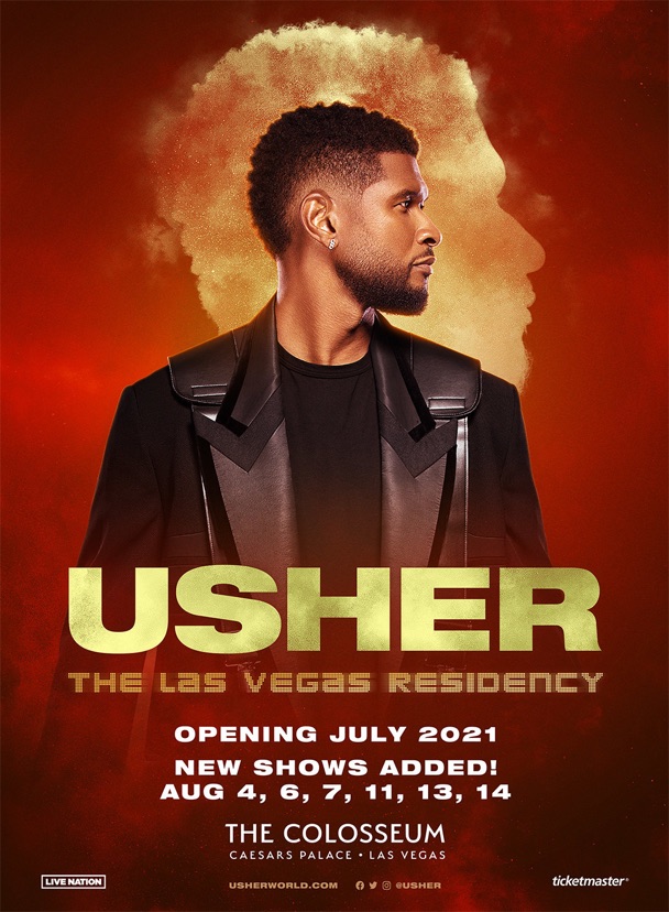 Usher adds August dates to Caesars Palace residency